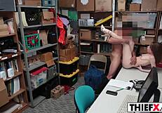 His Dick Punishes Cute Burglar in Garage Hardcore.