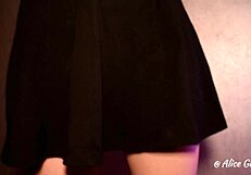 Hot Brunette Rips Clothes And Masturbates Her Dripping Pussy!