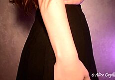 Hot Brunette Rips Clothes And Masturbates Her Dripping Pussy!