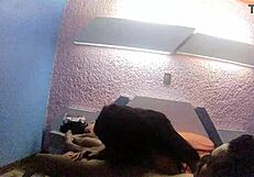 Mexican teen licks pussy in hotel room until face gets wet