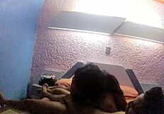 Mexican teen licks pussy in hotel room until face gets wet