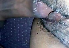 He Slides His Hard Cock Deep Into Her Wet Pussy While Being Watched