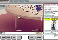 Nicole sucks big dildo on webcam