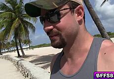 Gorgeous Brunette Teen Blows Hard Cumshot