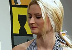 Michaela endures intense hardcore fucking from blonde stud