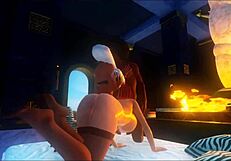 Hentai Anime Phallus Worship in Temple