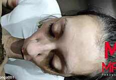 Sucking Mr. Poromga's dick as his Argentinian prostitute neighbor.