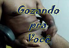 African babe gives handjob and cumshot after live show, feeling so aroused alone.