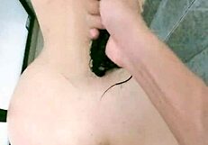 Does This Curvy Latina Milf Make Him Cum Fast in the Bathroom with Her Big Ass Bent Over?