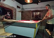 Ela Baez And Cel Baez Have Anal Sex On Pool Table