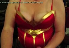 busty blowjob from mature wife