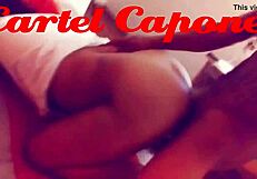 Ebony babe bent over in doggystyle taking big black cock