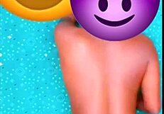 Megan Kneels Naked for Ebony Ass Contest Orgasm Game