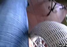 Blonde teen's hidden talent on piano