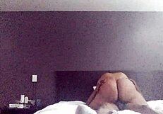 Homemade bbw ebony cowgirl riding with amateurs