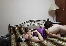 BBW Slut Rides Lover's Dick Hard, Gets Pussy Creampie