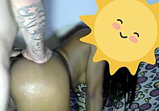 I love giving my tight ass for anal with my married neighbor, cumming all over it