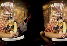 Claudia Mac rocks cosplay dildo masturbation in 3D VR