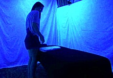 Gigi Breeze's Blacklight Massage Session