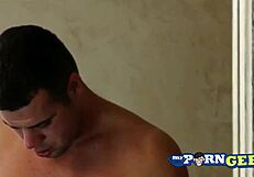 Welly gets rough foot fucking in group