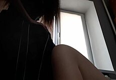 Two stepsisters taste each other's pussies for the first time in lesbian homemade session.