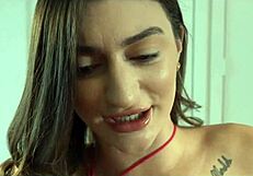 Mae milano feels horny helping step sister with car