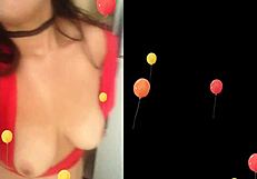 ginger paris gets dirty fingering her bbw pussy in the bathroom