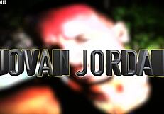 Rotti and Jovan Jordan give blowjob and cumshot on big ebony ass