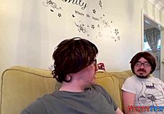 Amateur European Girl Tricks Nerd For First Tit Play