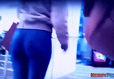 Amateur European Girl Tricks Nerd For First Tit Play