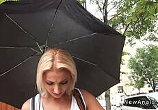 beautiful blonde amateur anal fucked pov with big cock