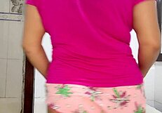 Real amateur stripping with Paty