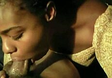 Intense Sloppy Blowjob from POV with Big Black Cock After Long Work Day