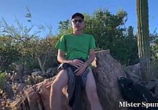 Girl caught jerking off, gave sloppy blowjob to cum.