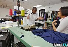 Asian Tailor Loses Mind To Black Stud Fuck
