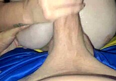 Old BBW Cums in Pussy During Doggystyle Blowjob at Club