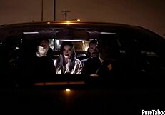 slut teen 18+ rough banged in domination threesome