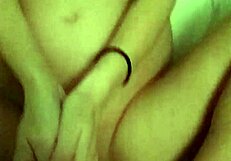 Footjob with a pregnant woman