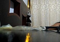 Subscriber visits cuckold home and rips clothes