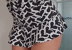 after a hard cleaning session, nothing beats relaxing with something sexy