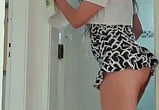 after a hard cleaning session, nothing beats relaxing with something sexy