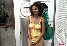 Alina Ali offers her big tits and pussy for chores!