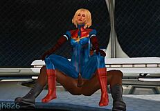 captain marvel embarks on secret mission