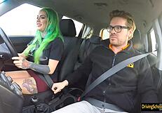 Phoenix Madina banged by instructor outdoors