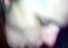 White Girl Sucks Hard Cock in Deep Blowjob Action