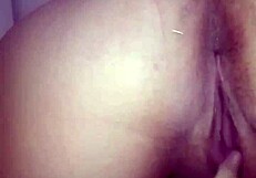 Novinha masturbates solo with shaved hairless body