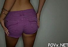 hawt gf lies on the bed for some fun wild sex