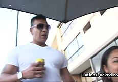 Filthy latina amateur feels overwhelming horniness for hardcore cock during casting.