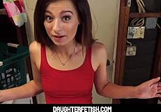 Tiny Stepdaughter Avery Moon Screams in Orgasm While Stepdad Fucks Her Hard. Don't Miss This Taboo Action!