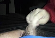 Sarah Gives Handjob to Cock